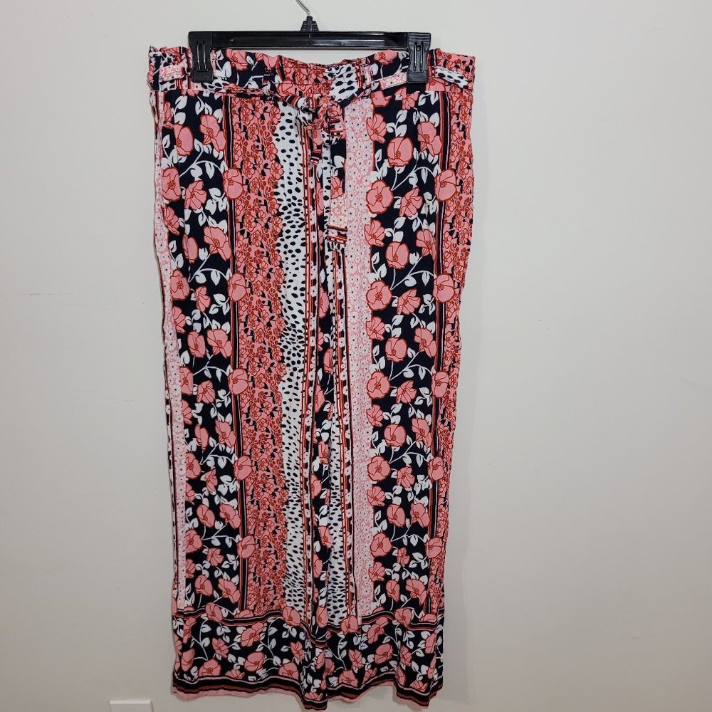 Floral Wide Leg Pants